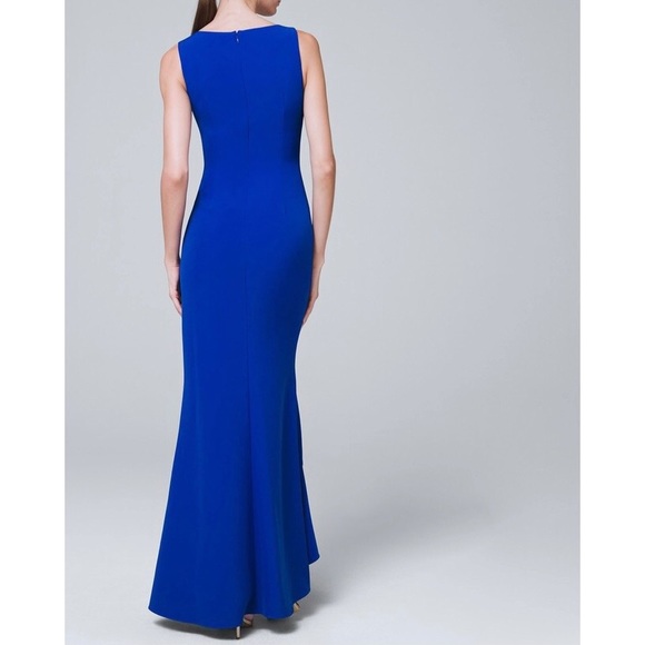 ADRIANNA PAPELL RUFFLE DETAIL GOWN - Picture 3 of 5